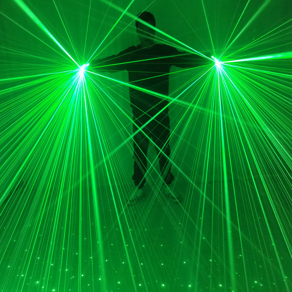 Led Gloves Music - Sky Star 532nm Green Laser Gloves