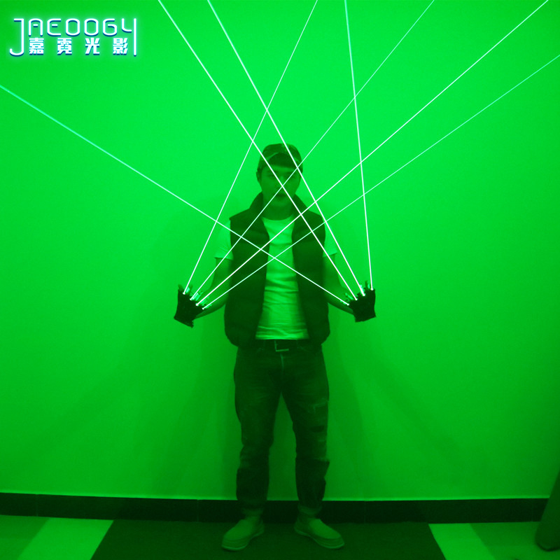 Led Gloves Music - Green Laser Gloves with LED Light,