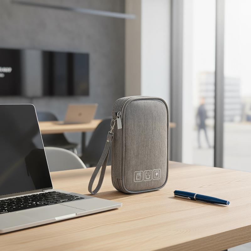 Electronics And Gadgets With A - Double Layer Cable Storage Bag for