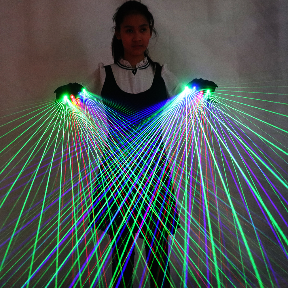 Led Gloves Music - 2 in 1 RGB Laser Gloves