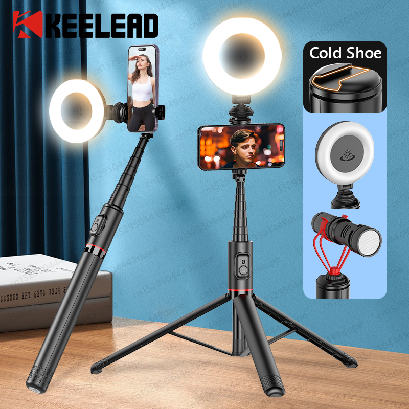 Auto Tracking Tripod - Portable Selfie Stick Tripod for Phone,Aluminum