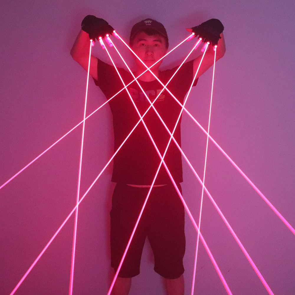 650nm Red Laser Gloves Stage L – обзор и цена Led Gloves Music