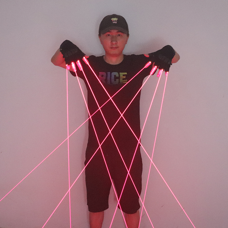 650nm Red Laser Gloves Stage L – обзор и цена Led Gloves Music