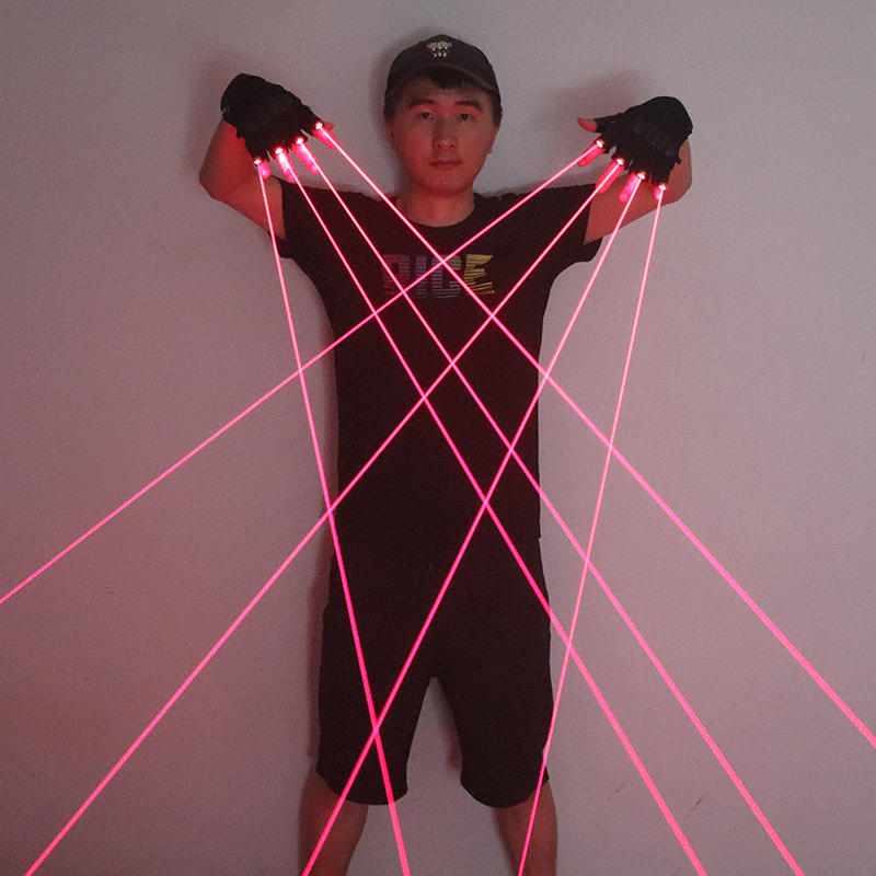 650nm Red Laser Gloves Stage L – обзор и цена Led Gloves Music
