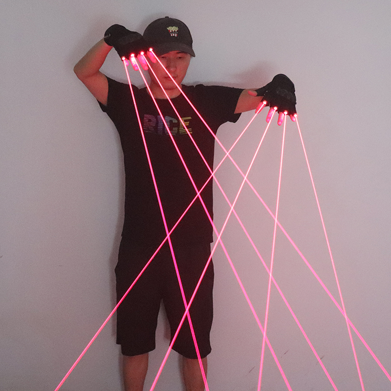 650nm Red Laser Gloves Stage L – обзор и цена Led Gloves Music