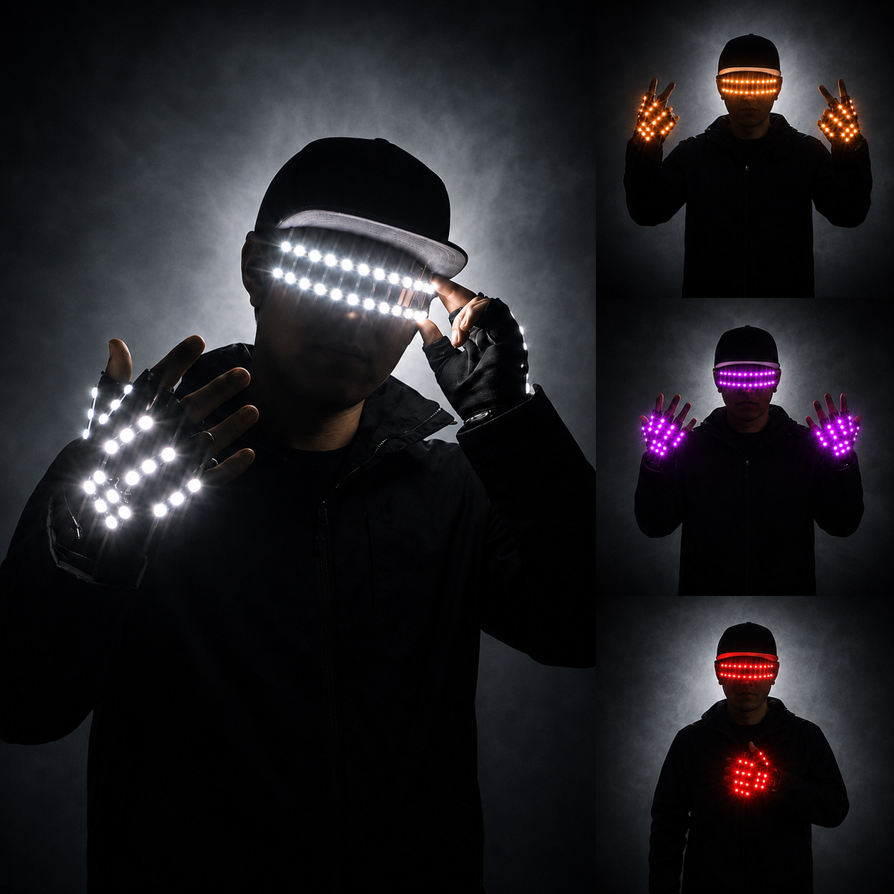 LED Flashing Gloves and Glasse – обзор и цена Led Gloves Music