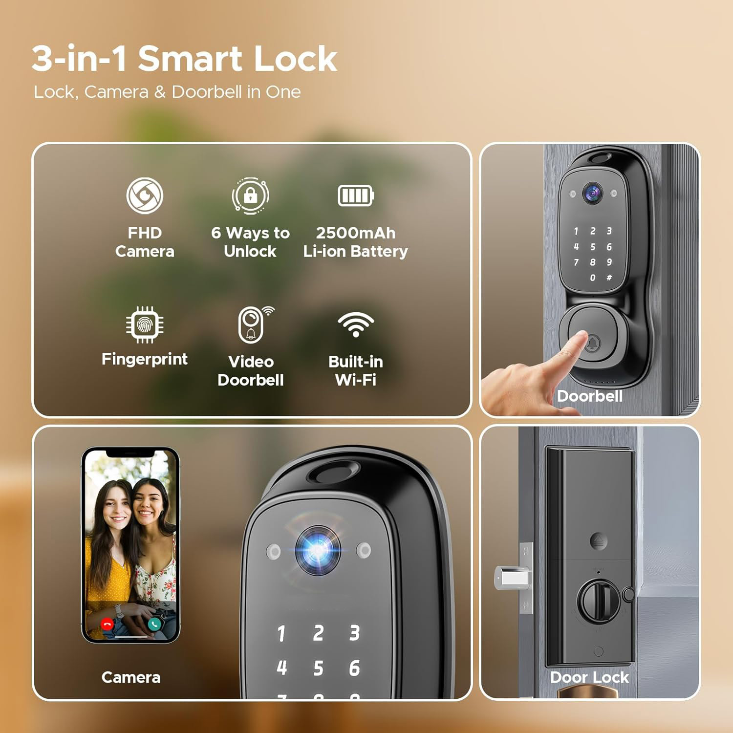 Tuya Wifi Smart Door Lock ‎Cam – обзор и цена Electronics & Gadgets Beginning With D