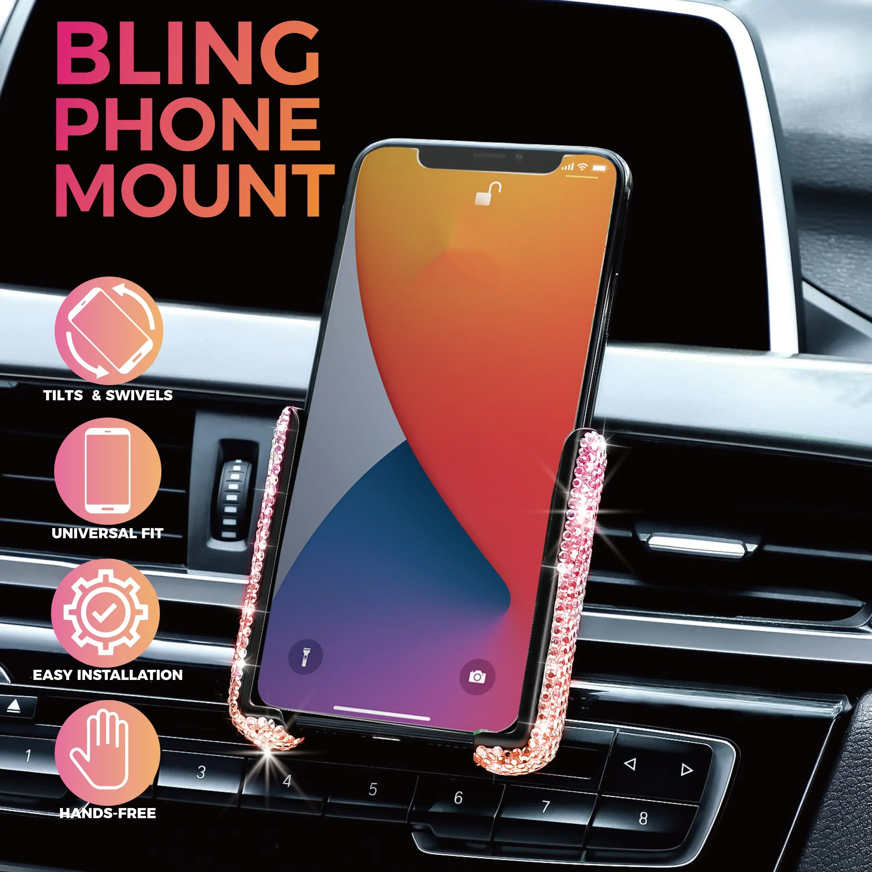 NEW Car Phone Holder Diamond C – обзор и цена Mobile Electronics Gadgets