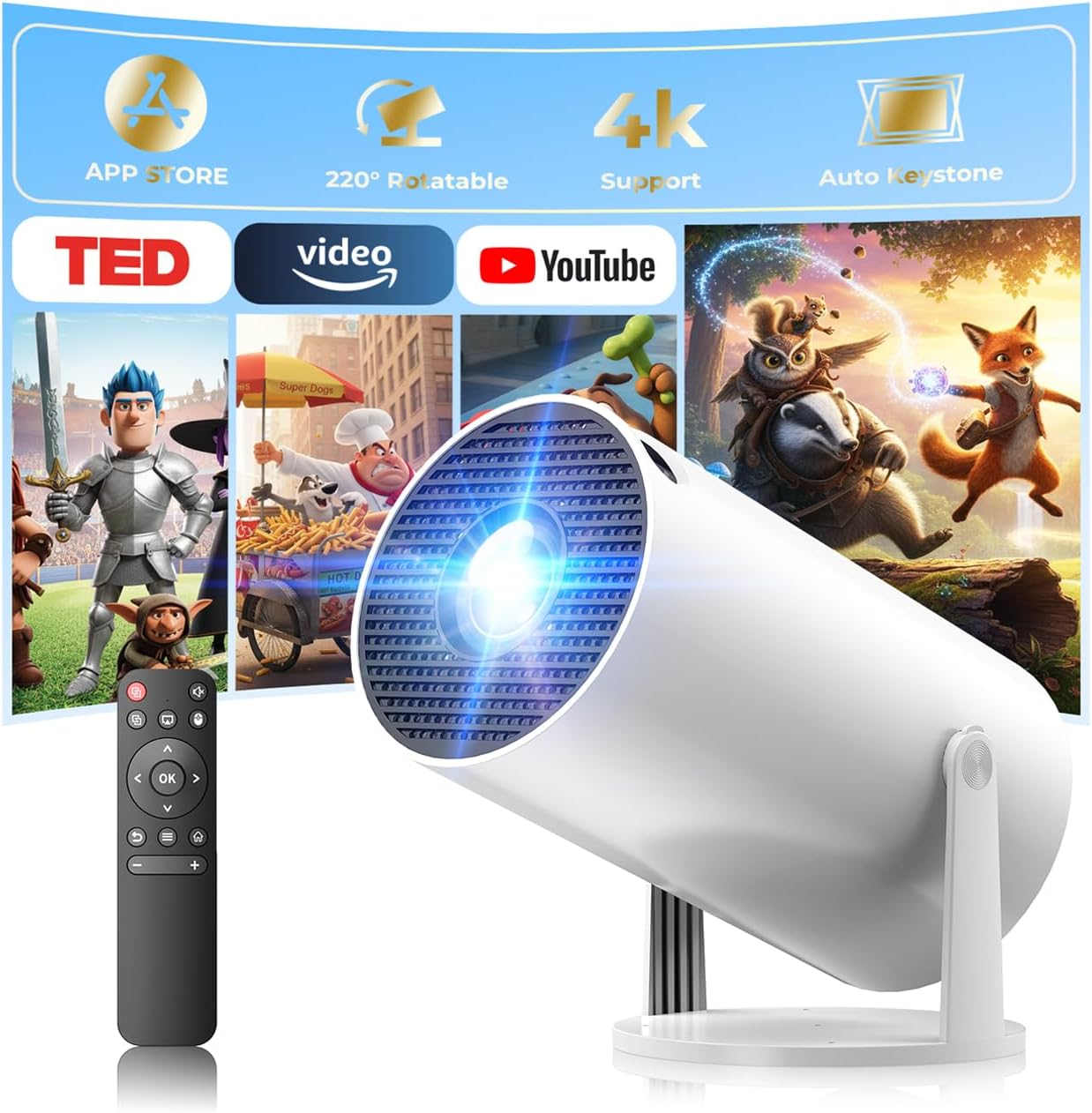 Mini Projector with WiFi and B – обзор и цена Mini Projector Portable