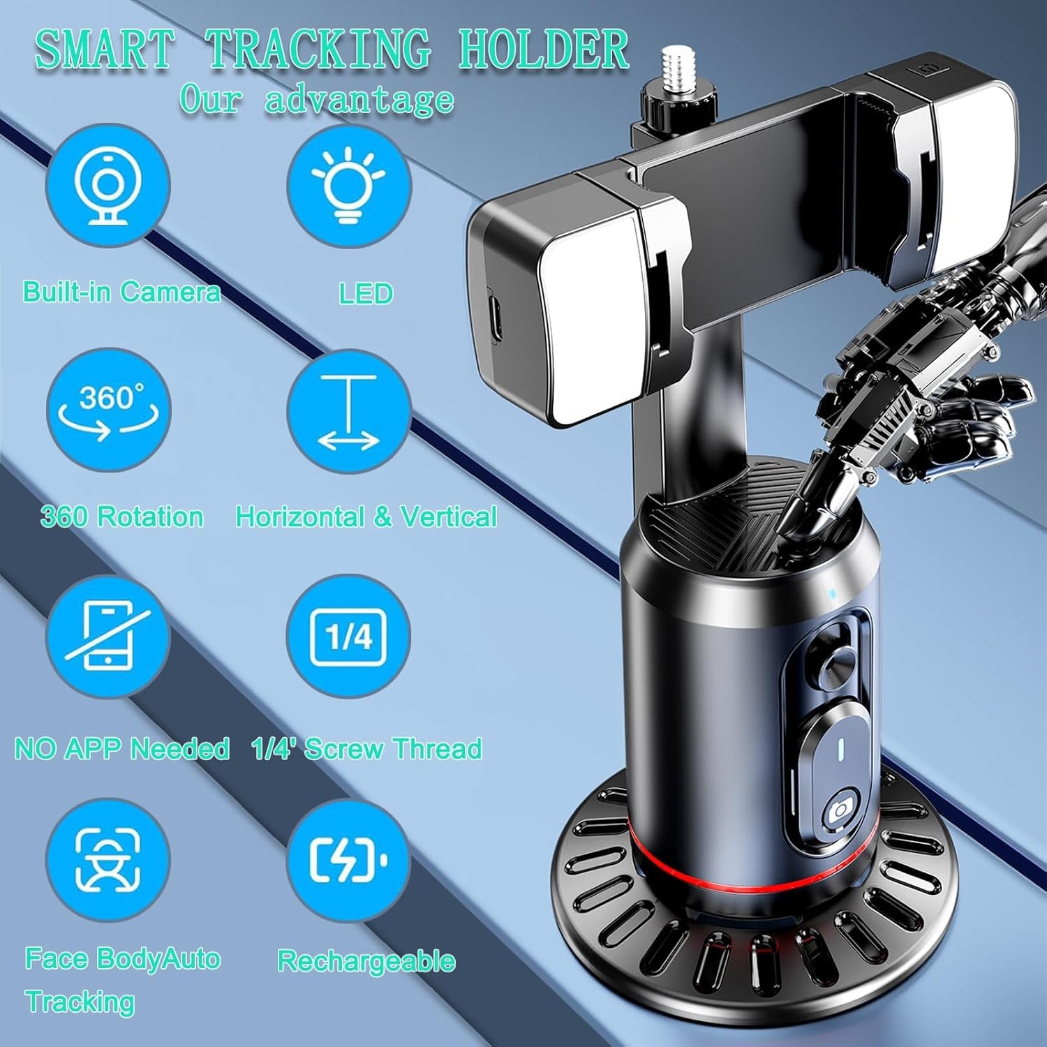 Auto Face Tracking Tripod 360° – обзор и цена Auto Tracking Tripod
