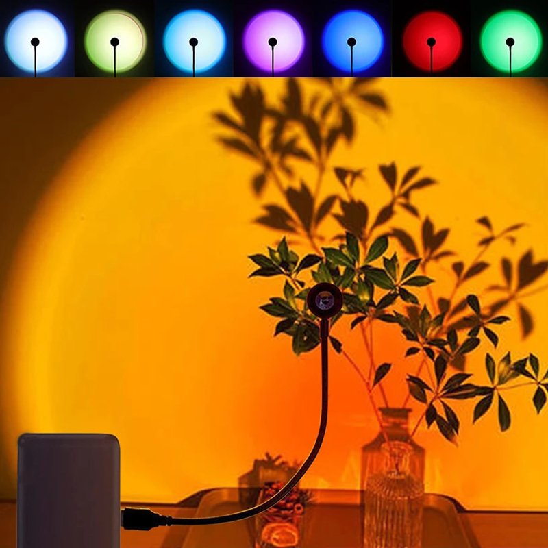 LED USB Sunset Lamp Projector  – обзор и цена Mini Projector Portable