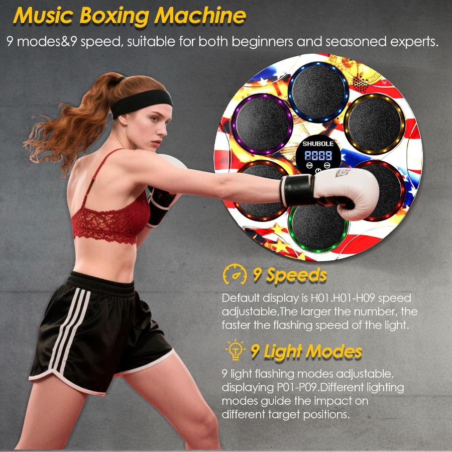 Wall Mounted Music Boxing Mach – обзор и цена Led Gloves Music
