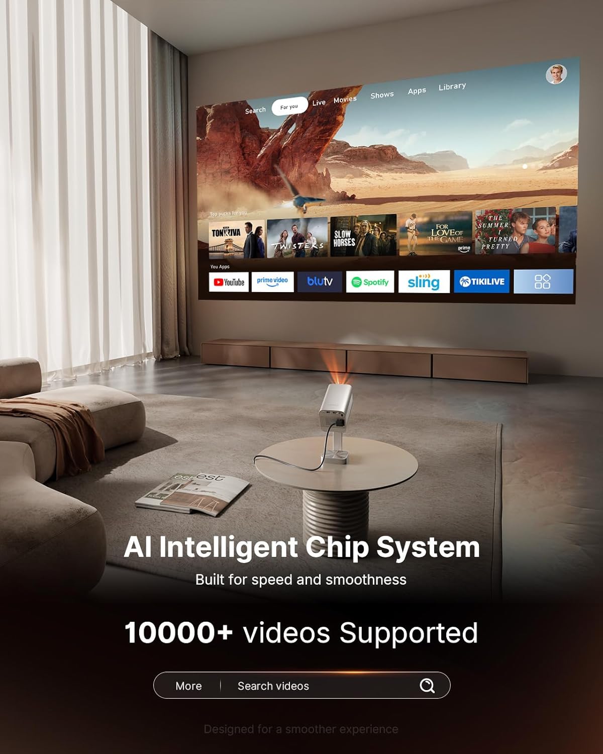 [Officially-Licensed APP & DoI – обзор и цена Mini Projector Portable