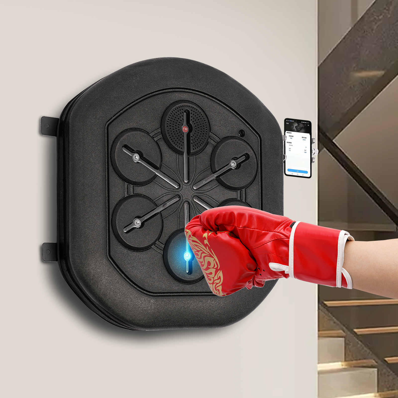 Music Boxing Machine Wall-Moun – обзор и цена Led Gloves Music