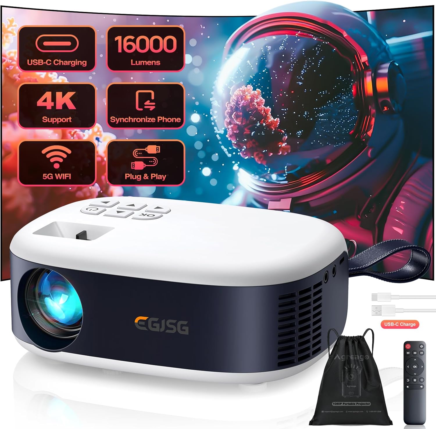 Mini Projector with WiFi and B – обзор и цена Mini Projector Portable