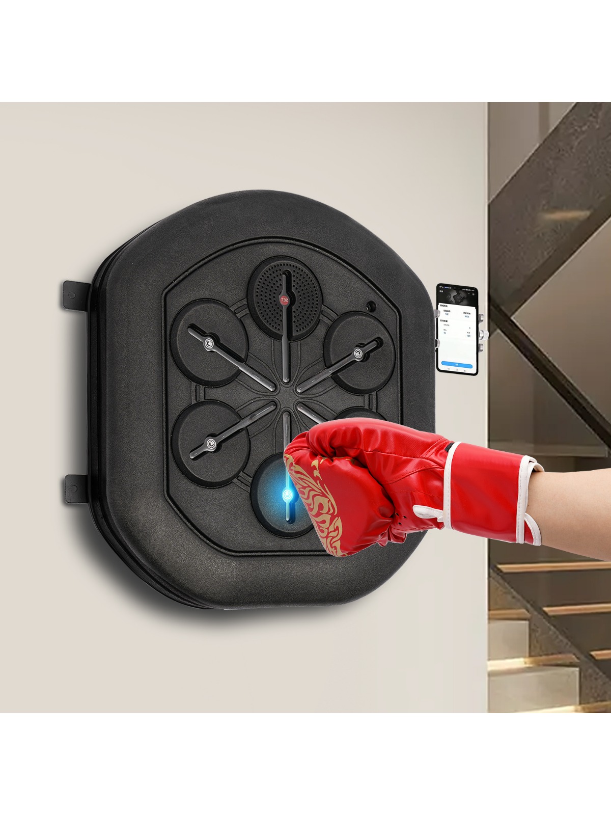 Smart Music Boxing Machine wit – обзор и цена Led Gloves Music