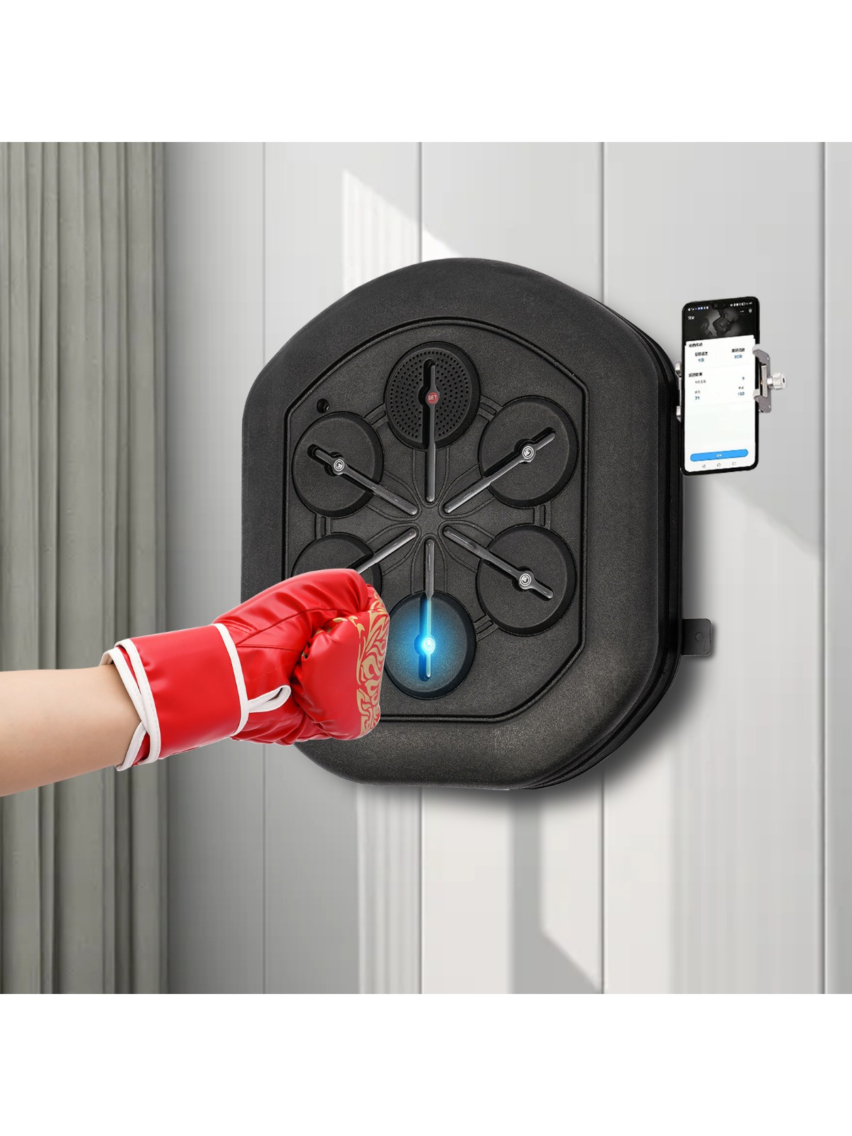 Smart Music Boxing Machine wit – обзор и цена Led Gloves Music