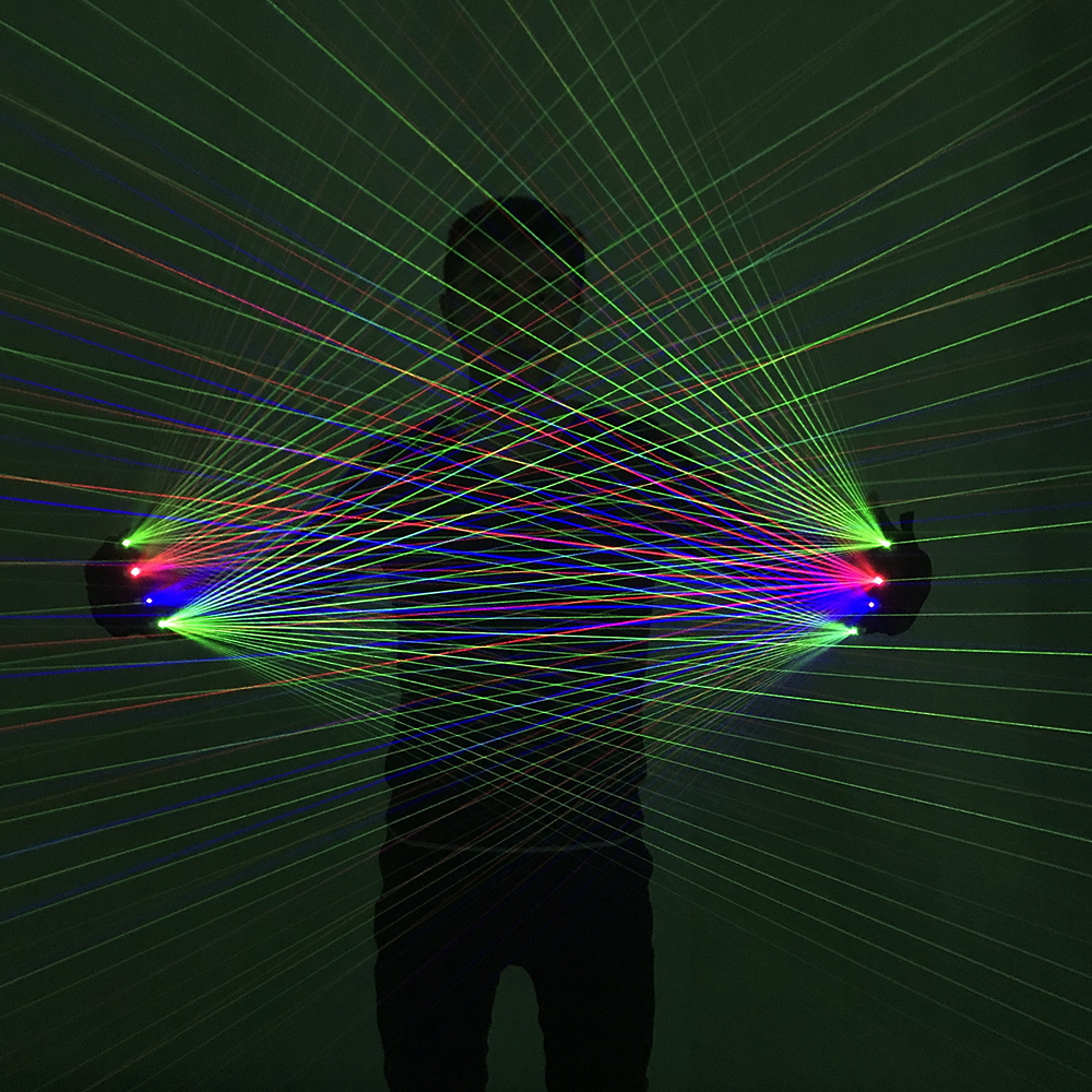2 in 1 RGB Laser Gloves Multi- – обзор и цена Led Gloves Music