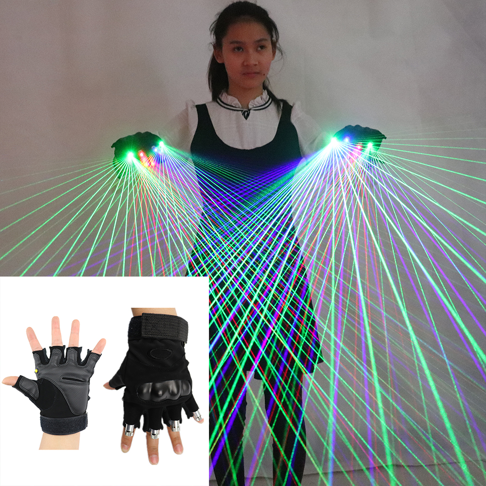 2 in 1 RGB Laser Gloves Multi- – обзор и цена Led Gloves Music