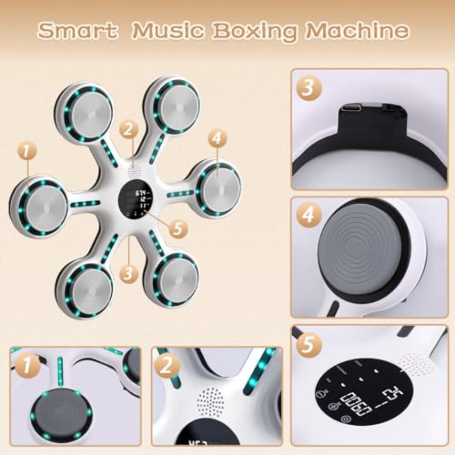 Wall Mounted Music Boxing Mach – обзор и цена Led Gloves Music