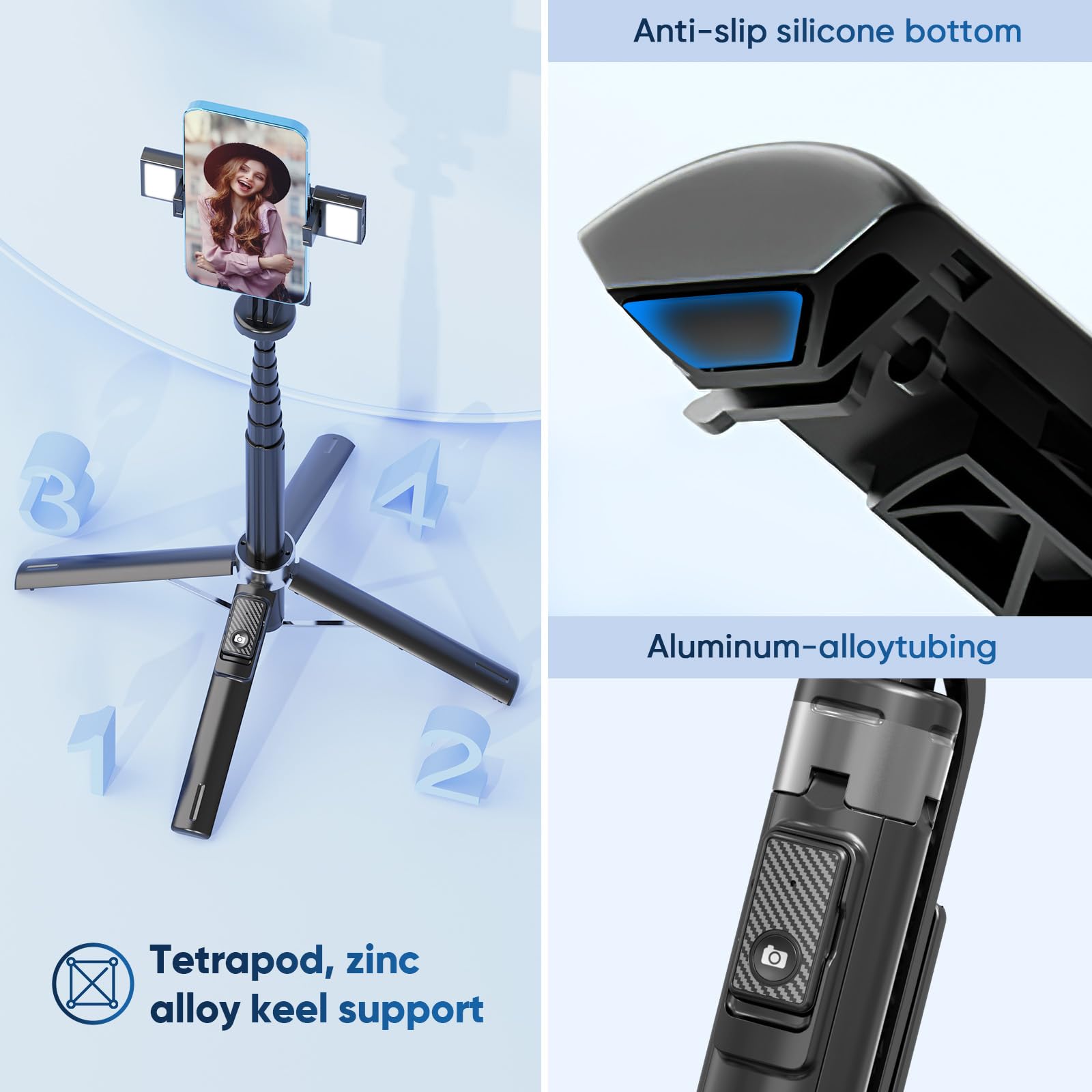 1300mm Wireless Bluetooth Self – обзор и цена Auto Tracking Tripod