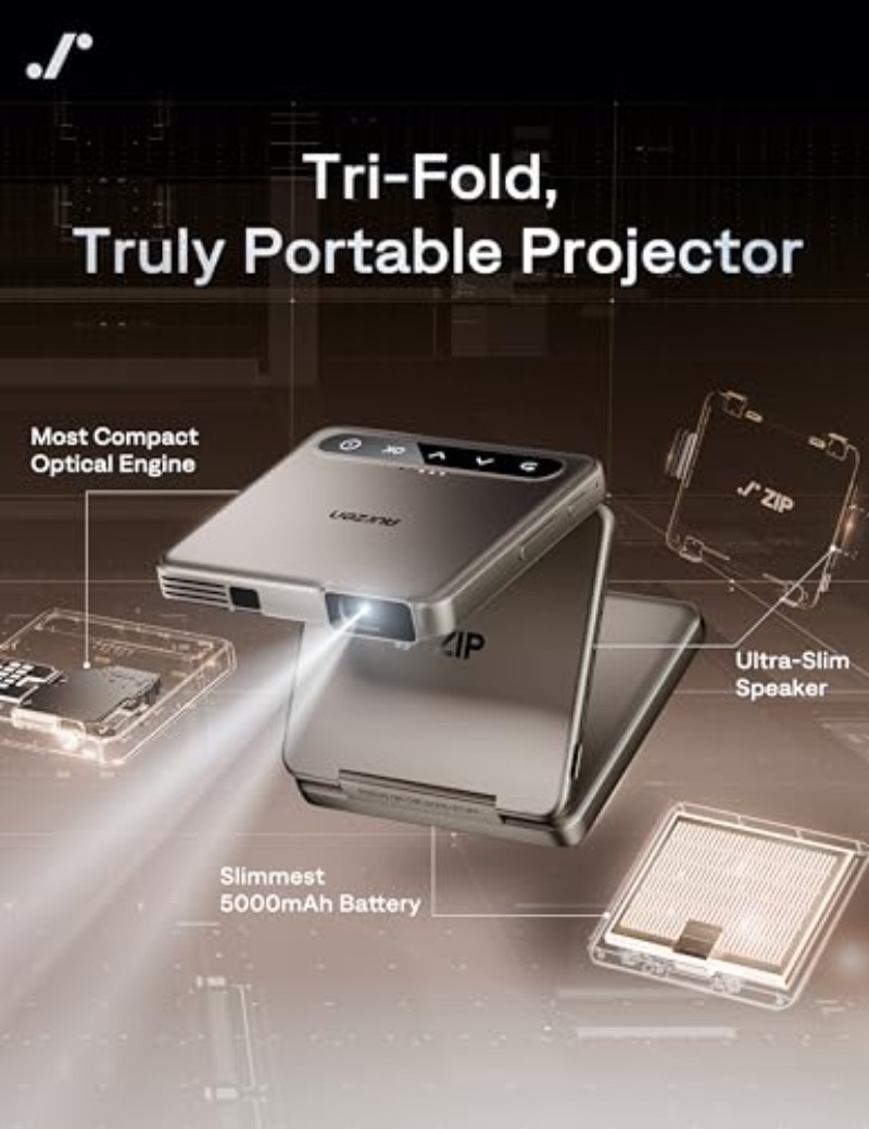 Yinzam ZIP Gold Tri-Fold Porta – обзор и цена Mini Projector Portable