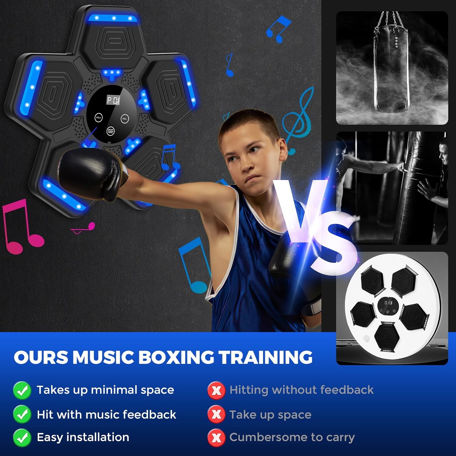 Smart Bluetooth Music Boxing M – обзор и цена Led Gloves Music