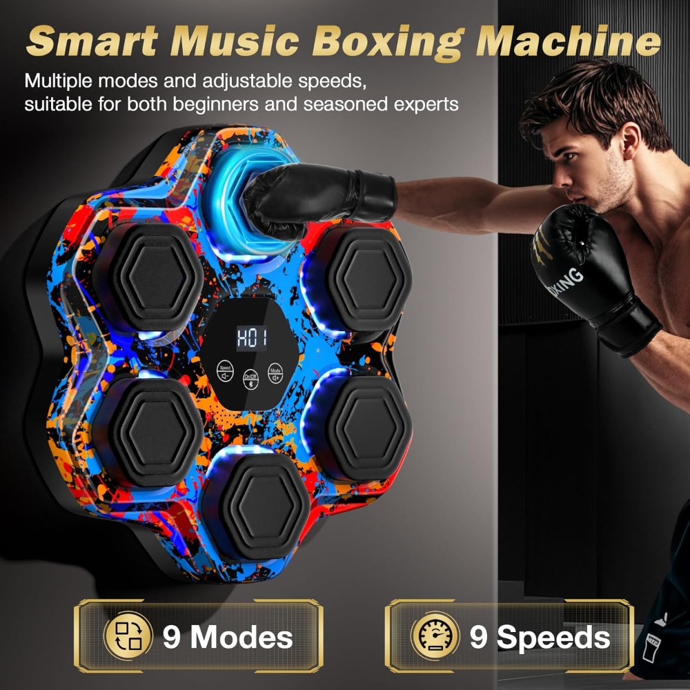 Smart Bluetooth Boxing Machine – обзор и цена Led Gloves Music