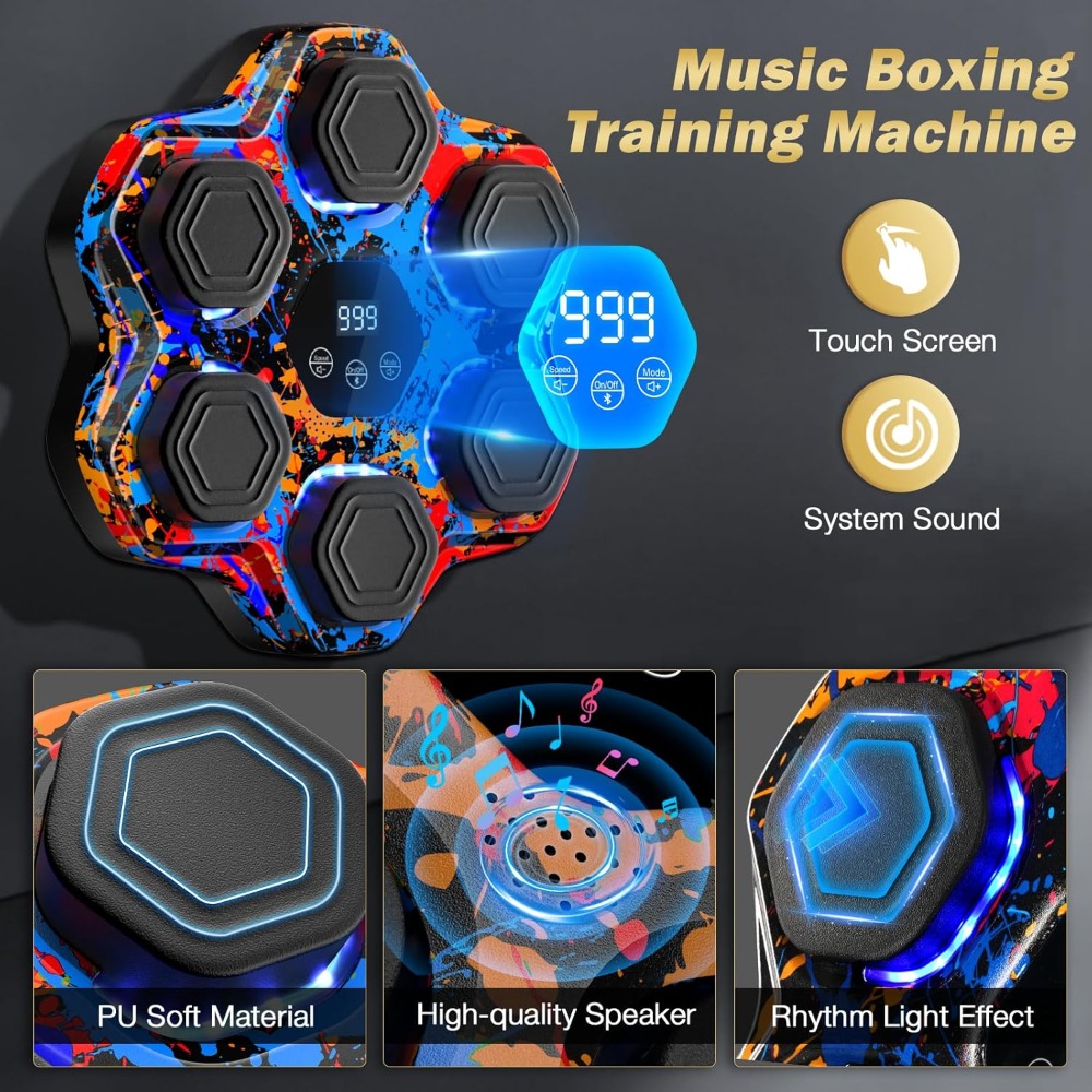 Smart Bluetooth Boxing Machine – обзор и цена Led Gloves Music