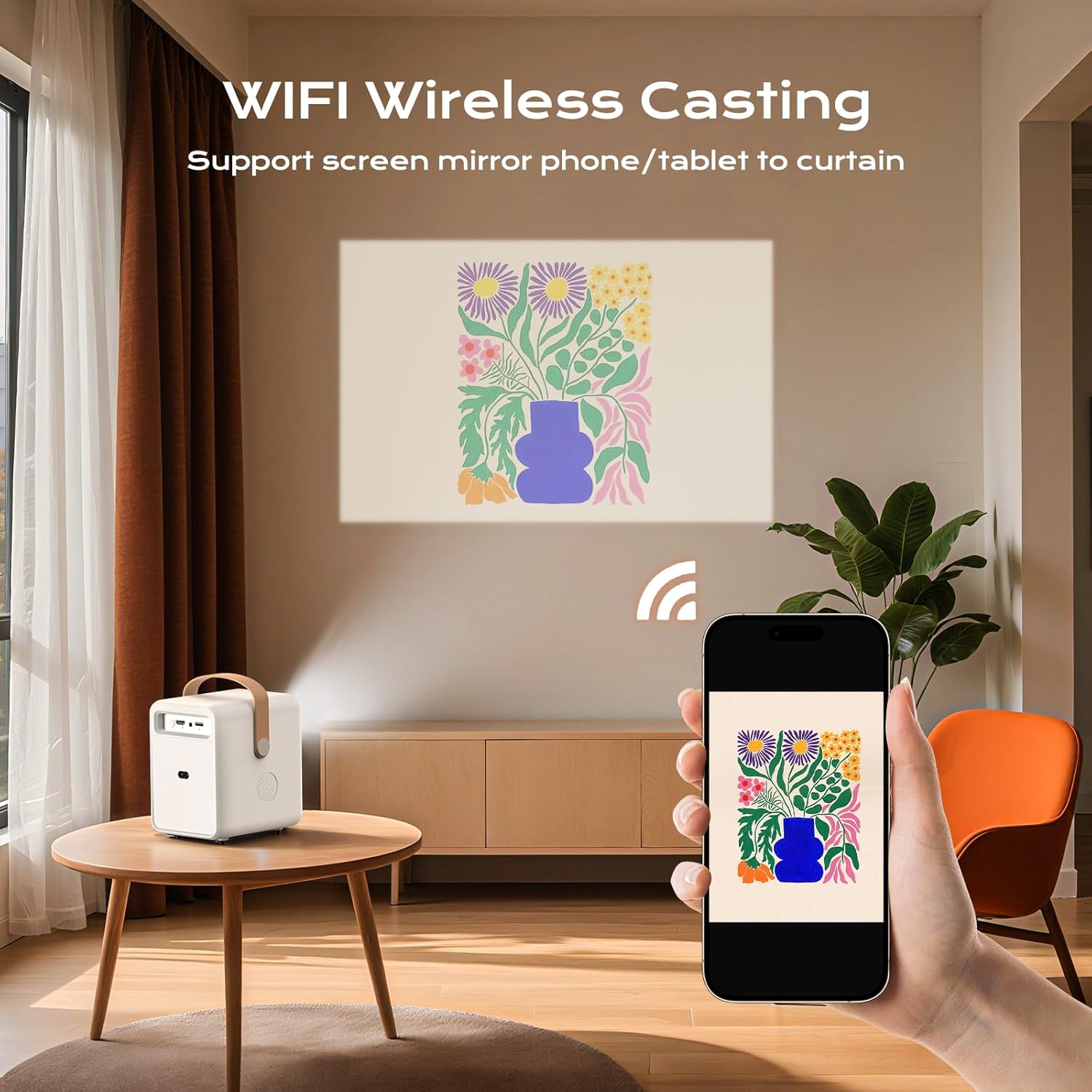 Mini Projector WiFi for Tuftin – обзор и цена Mini Projector Portable