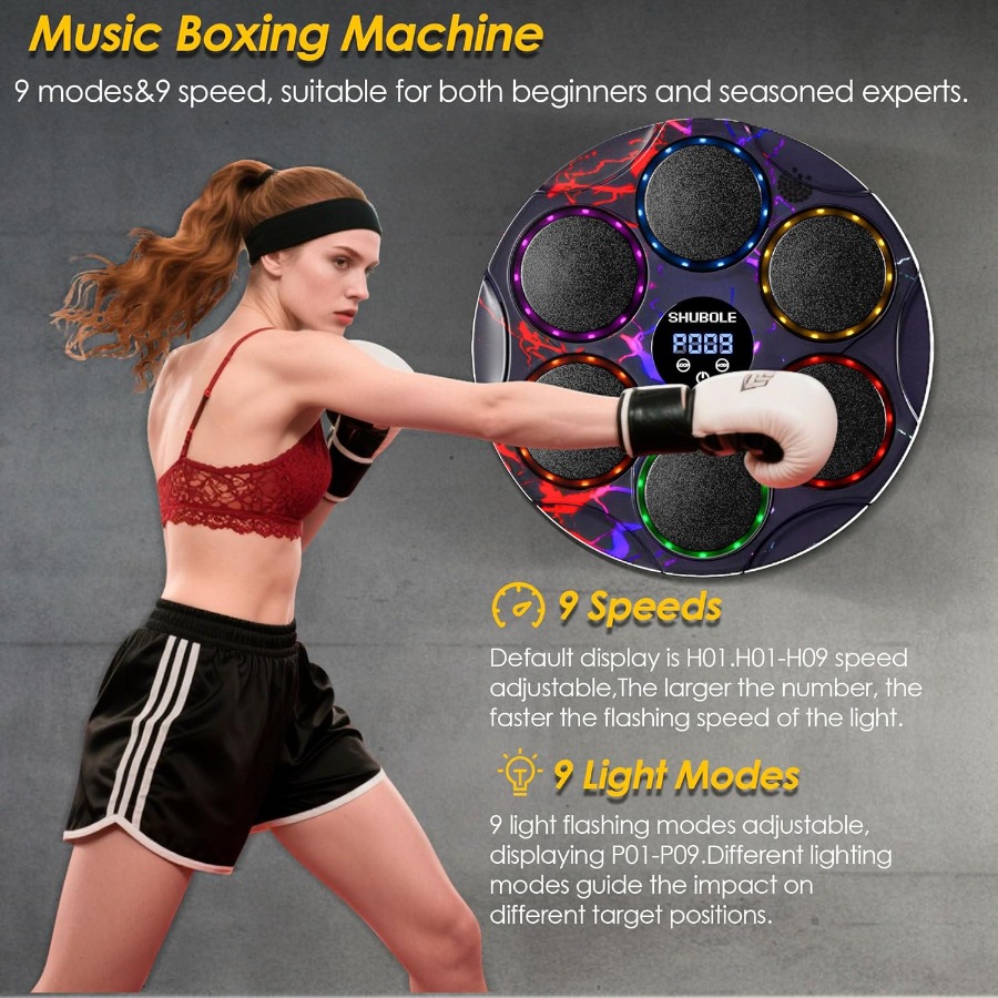 Wall Mounted Music Boxing Mach – обзор и цена Led Gloves Music