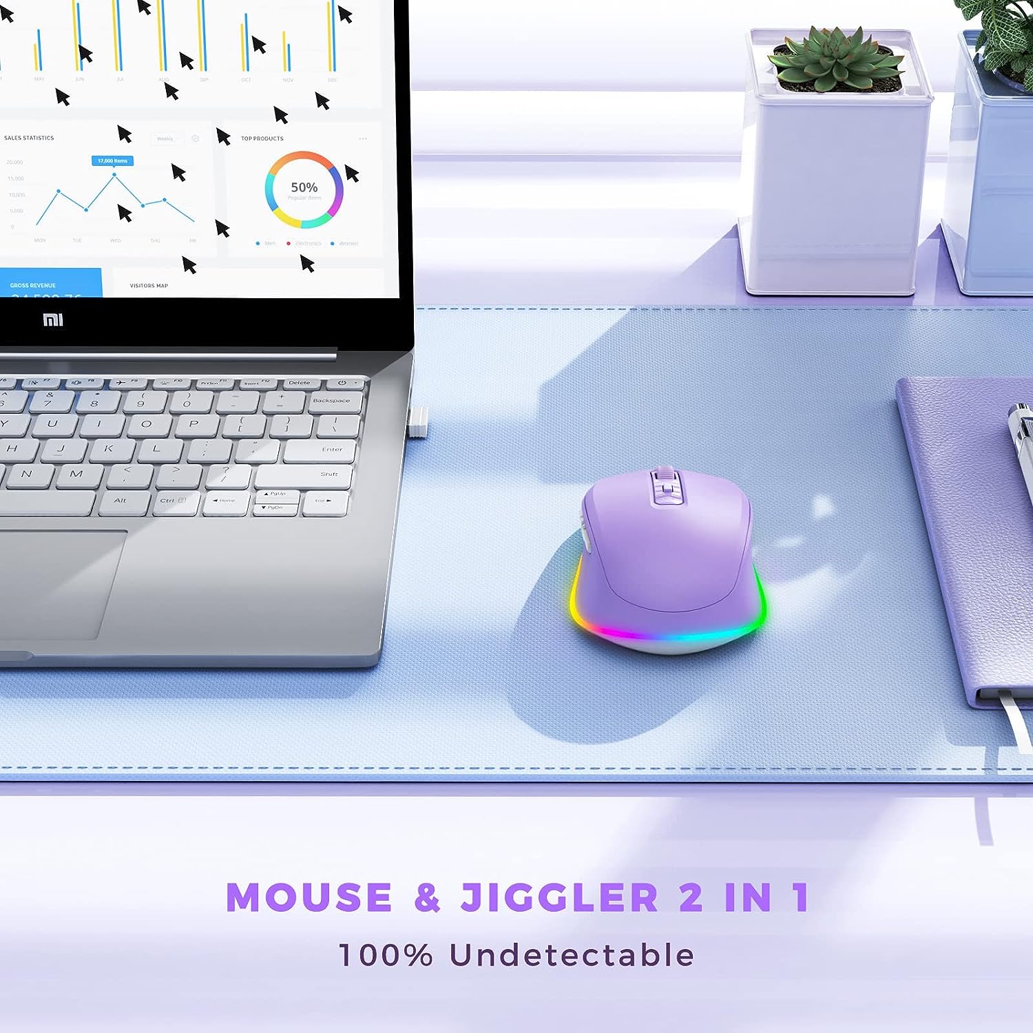 Wireless Mouse Jiggler LED Rec – обзор и цена Auto Mouse Mover