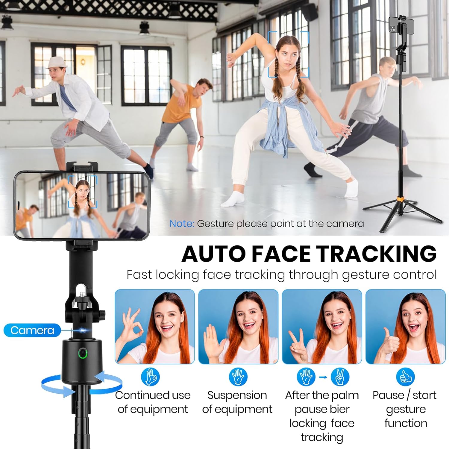180cm/71in Tall Foldable Tripo – обзор и цена Auto Tracking Tripod